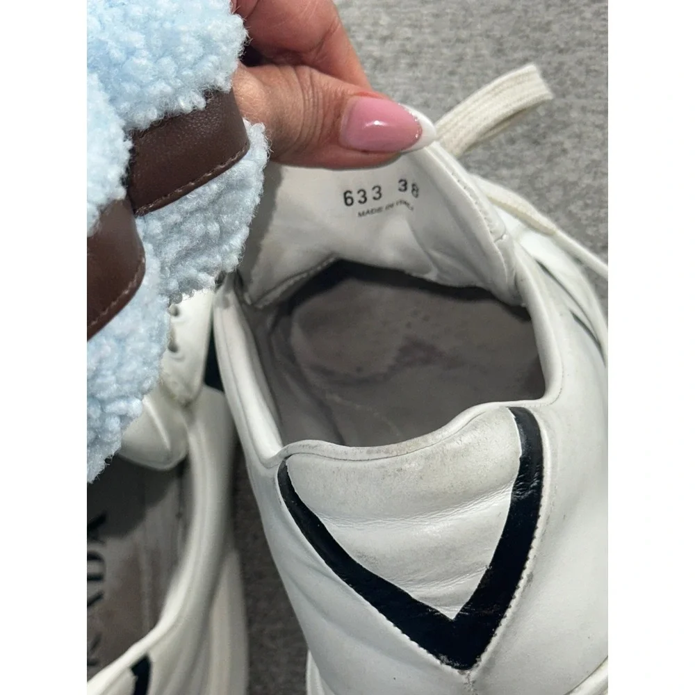 Prada‎ Macro Sneakers Women 38 White Platform Italy Made Designer Streetwear